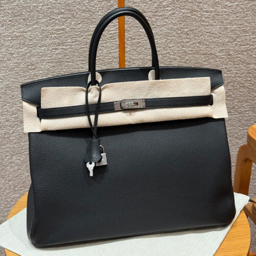 최고퀄 에르메스 올수공 버킨 40 블랙 토고 가죽 은장