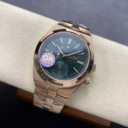 GR공장 바쉐론 콘스탄틴 오버시즈 듀얼 타임 그린 다이얼 로즈골드 금통 7920