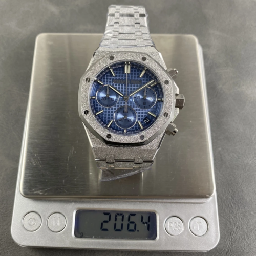 DD공장 오데마피게 로얄오크 크로노그래프 블루 다이얼 프로스트 골드 41mm 26240