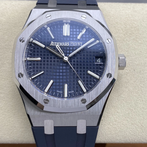 DD공장 오데마피게 로얄오크 블루 다이얼 스틸 러버밴드 41mm 15510