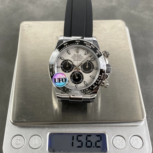 UFO공장 롤렉스 데이토나 메테오 다이얼 화이트 골드 금통 러버밴드 40mm 126519