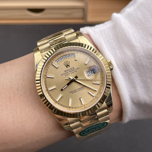 RC공장 롤렉스 데이데이트 샴폐인 다이얼 40mm 옐로우 골드 금통 228238