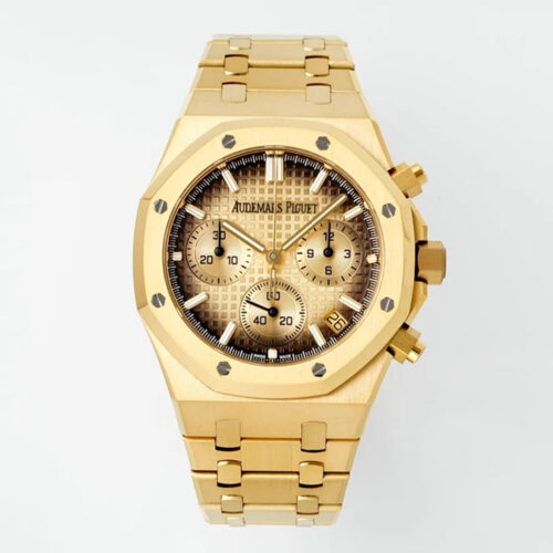 APS공장 오데마피게 로얄오크 크로노그래프 스모크 다이얼 옐로우 골드 24240