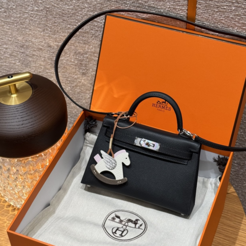 최고퀄 에르메스 올수공 켈리 미니 블랙 엡송 가죽 은장