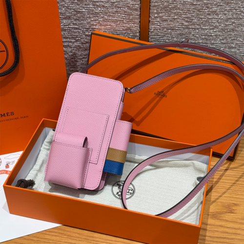최고퀄 에르메스 올수공 에르메스웨이 폰 케이스 Mauve & Biscuit & Blue France 엡송가죽 은장