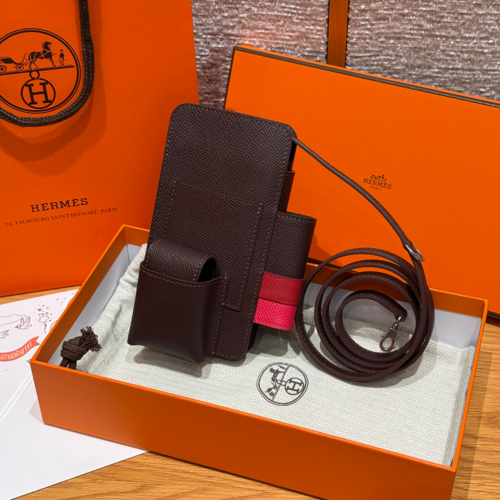 최고퀄 에르메스 올수공 에르메스웨이 폰 케이스 Rouga Seller & Rouge Casaque & Rose Extreme 엡송가죽 은장