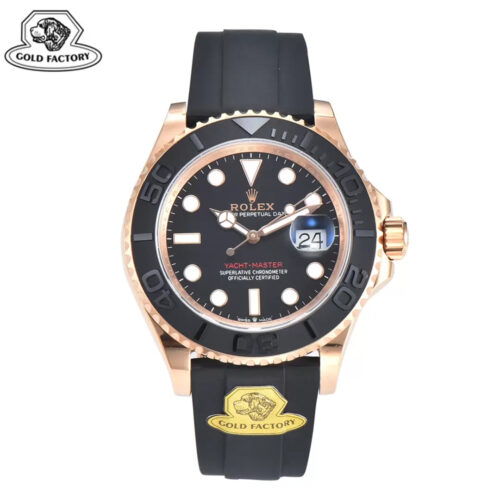 골드공장 롤렉스 요트마스터 로즈골드 금통 러버밴드 40mm 126655