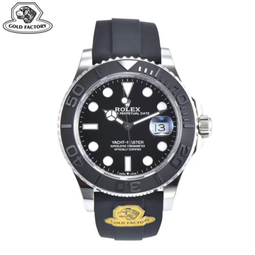 골드공장 롤렉스 요트마스터 화이트 골드 금통 러버밴드 40mm 226659