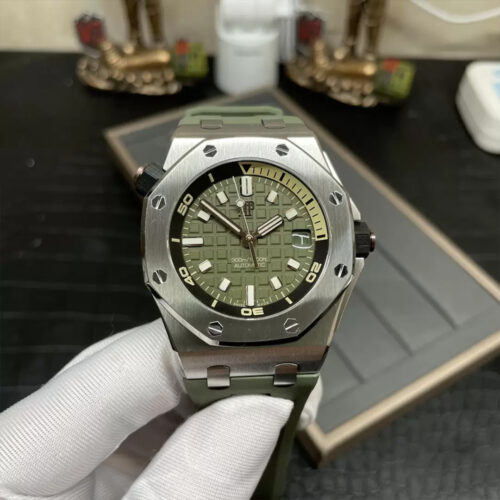 APS공장 오데마피게 오프쇼어 그린 다이얼 스틸 42mm 15720