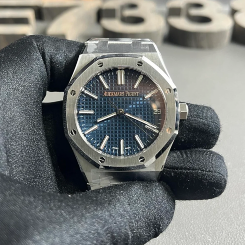 TOP공장 오데마피게 로얄오크 블루 다이얼 스틸 41mm 15510