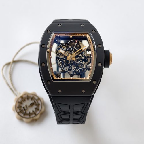 UMI공장 최고퀄 리차드밀 부바왓슨 블랙 세라믹 케이스 골드 이너베젤 RM055