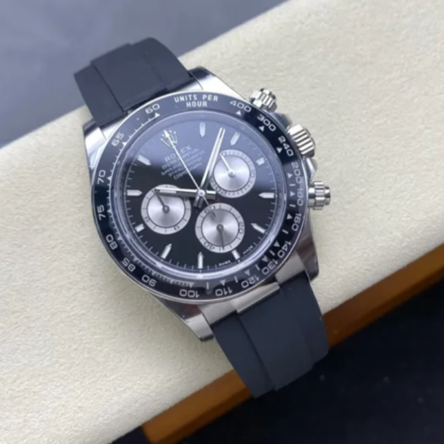 VS공장 V2 롤렉스 데이토나 블랙 화이트 골드 금통 러버밴드 126519